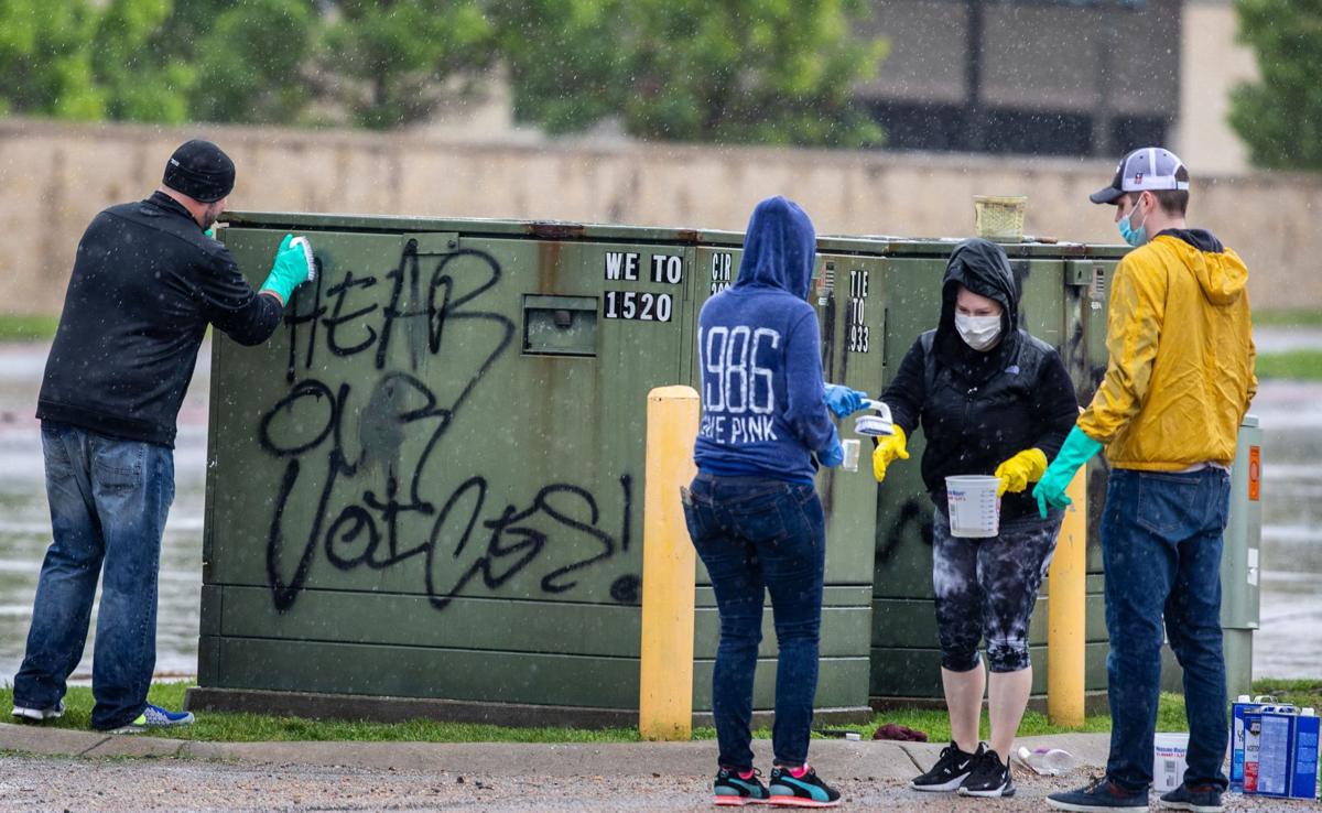 72nd And Dodge Shut Down As Tear Gas Protesters Fill Streets Omaha Police Make Multiple Arrests Local News Omaha Com
