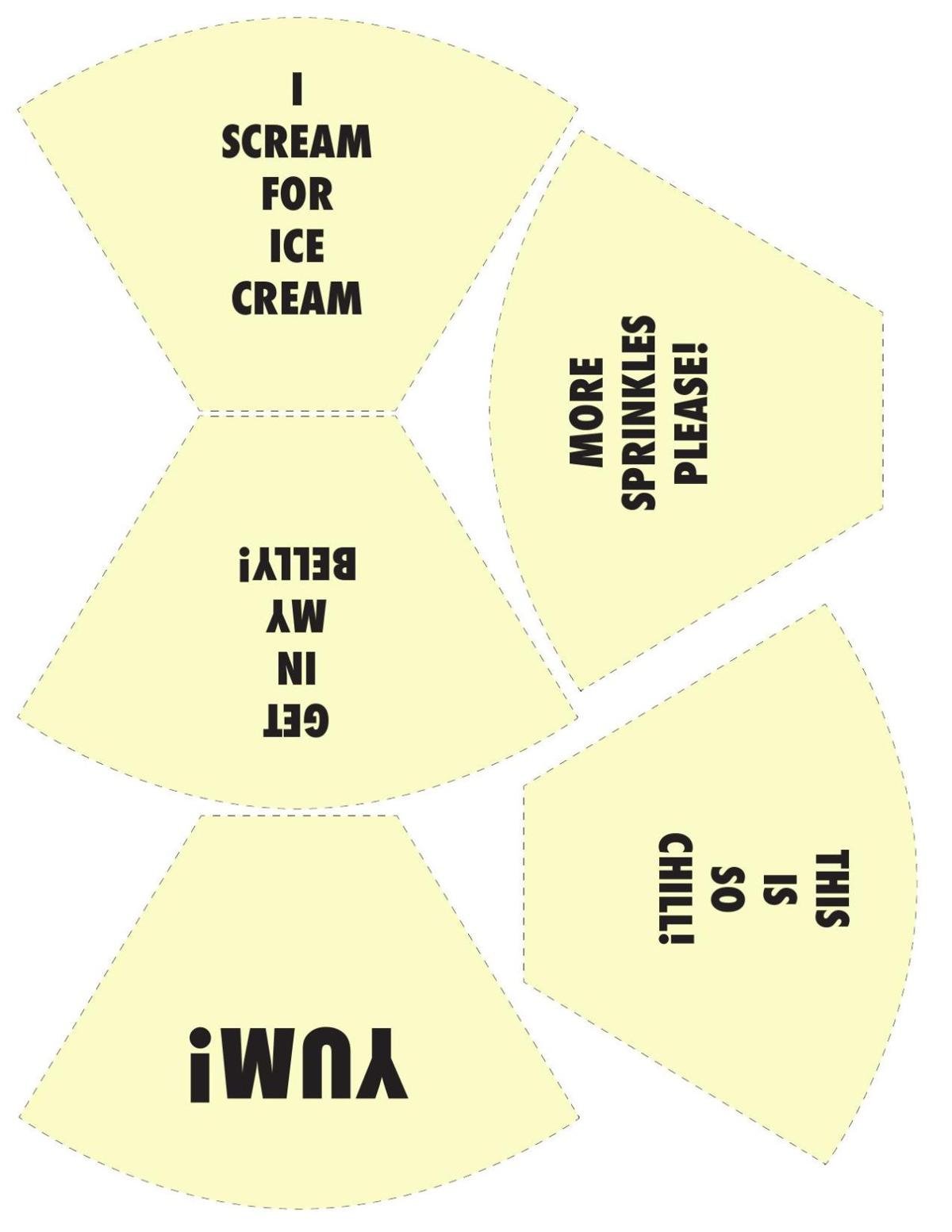 Download Ice Cream Cone Wrapper Printable Momaha Omaha Com