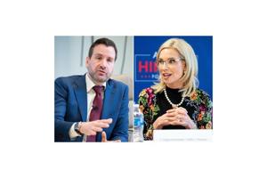Democrat Josh Turek and Republican U.S. Rep. Ashley Hinson