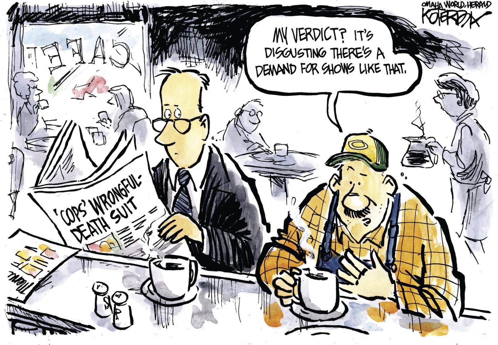 Jeff Koterba's latest cartoon: Reality TV, real conversations | Opinion ...