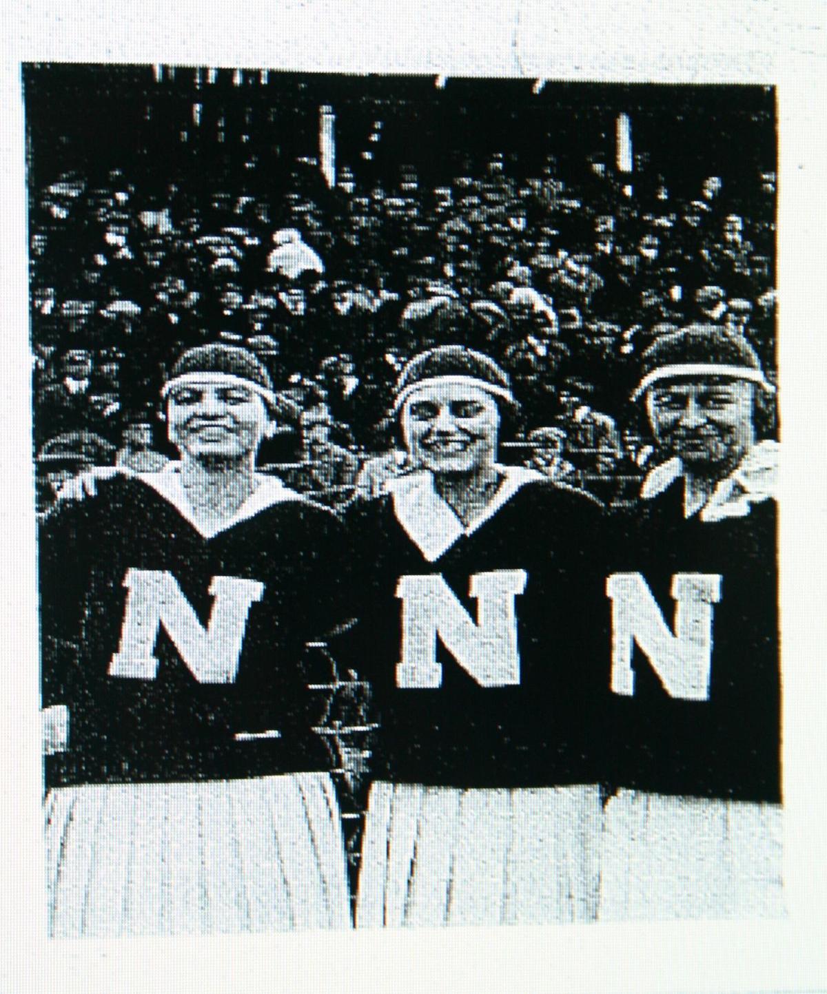 Cheering the Huskers in 1917