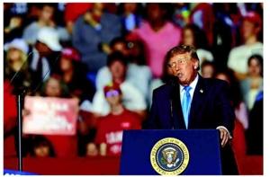 Trump rallies Republicans ahead of midterm election
