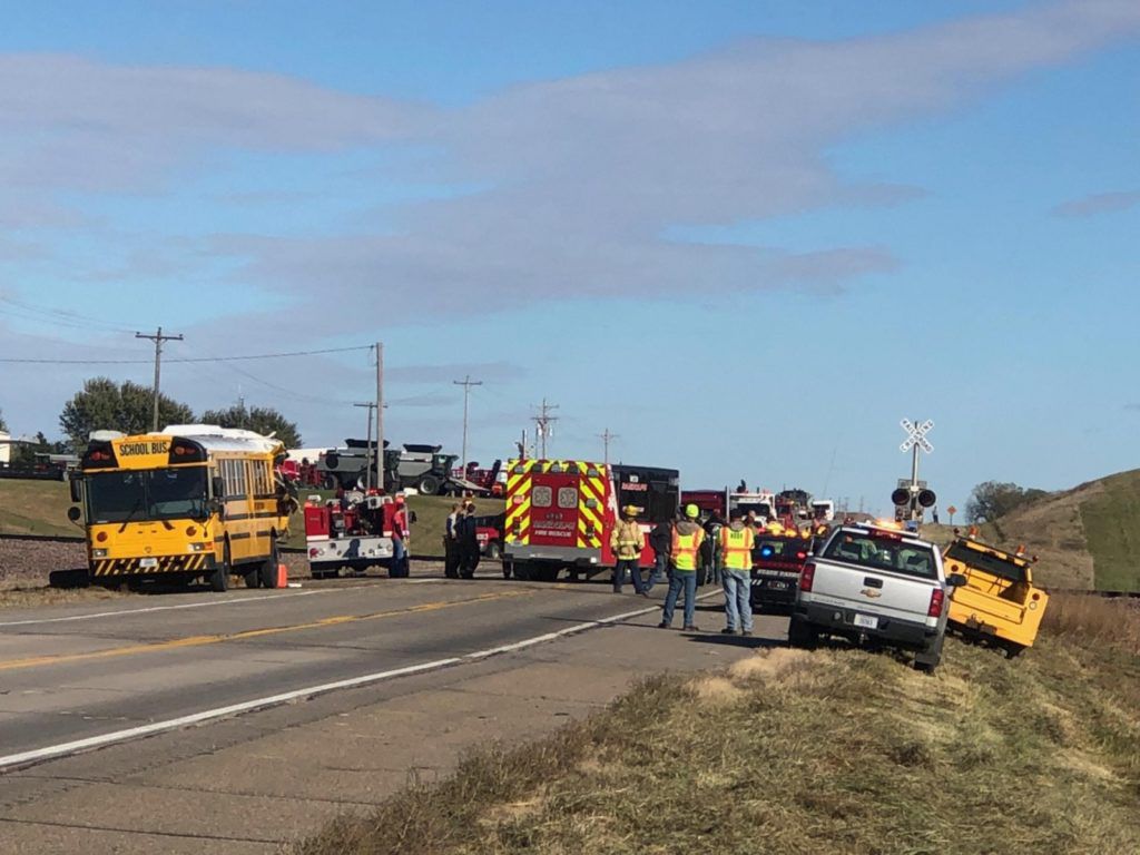 Three students are injured when semi strikes school bus near Osmond, Nebraska Local News