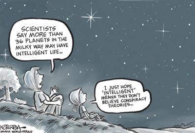 Jeff Koterba's latest cartoon: The search for intelligent life