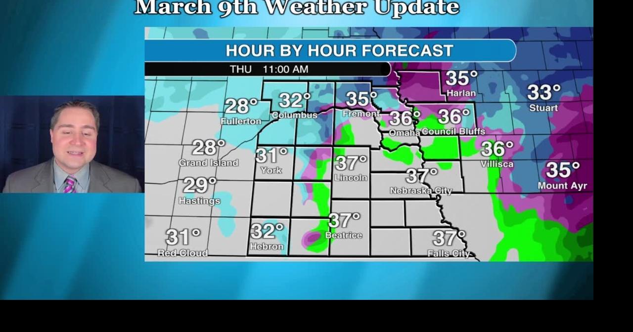 Thursday, March 9 weather update for southeast Nebraska