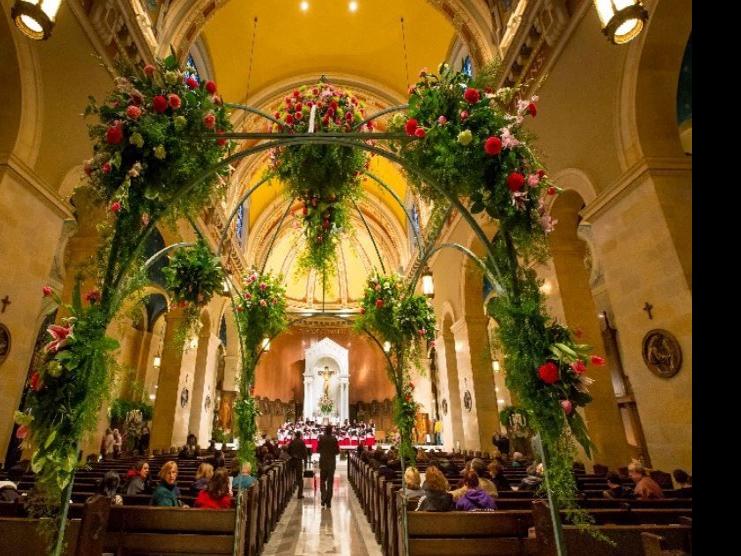Expect blooms from around the world at the Cathedral Flower Festival at