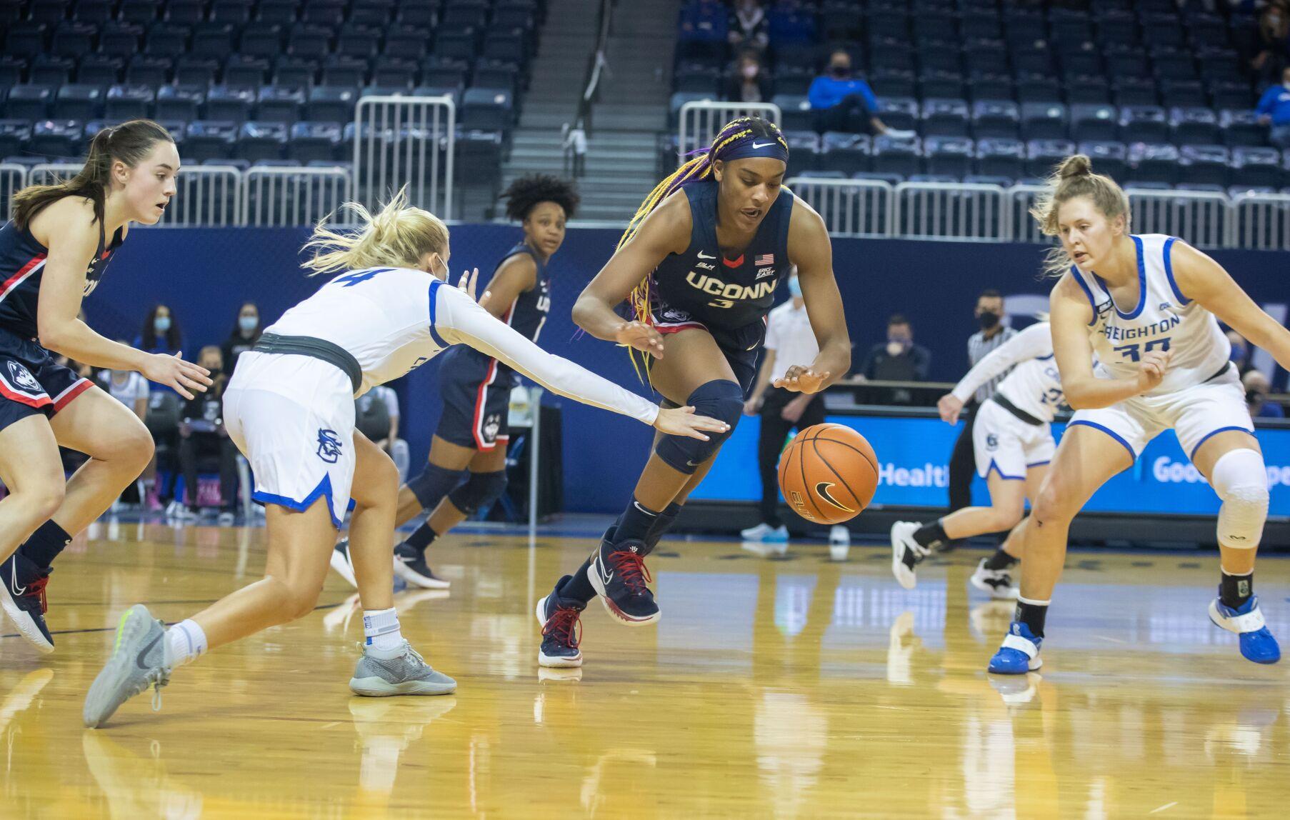 Creighton women's basketball falls to No. 1 UConn