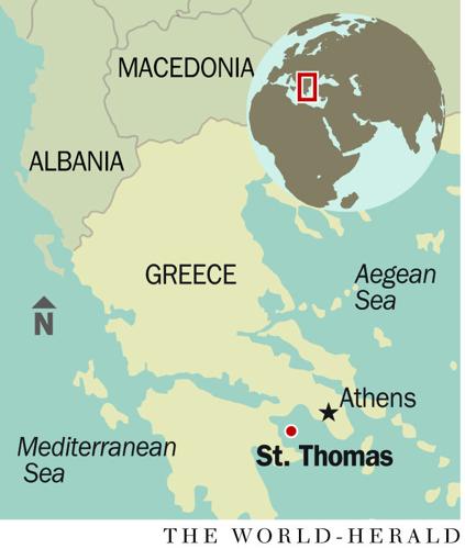 Greece island map
