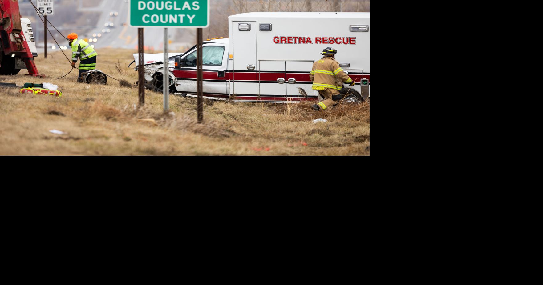 Photos Emergency personnel clean up fatal crash involving Gretna ambulance