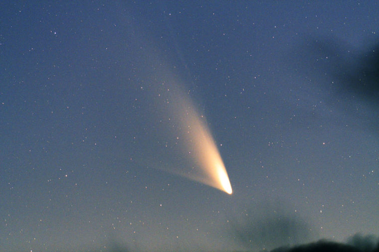 How to see the comet visible in western sky this month