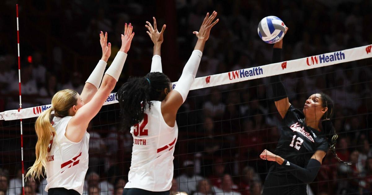 No. 2 Nebraska volleyball sweeps No. 7 Wisconsin for Huskers' first win in ...