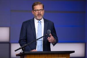 Flood, Backemeyer clash over Iran, tariffs in 1st District debate