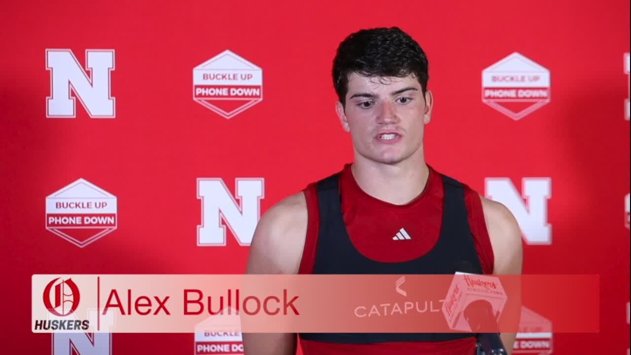 Nebraska's Alex Bullock Press Conference From Aug. 14