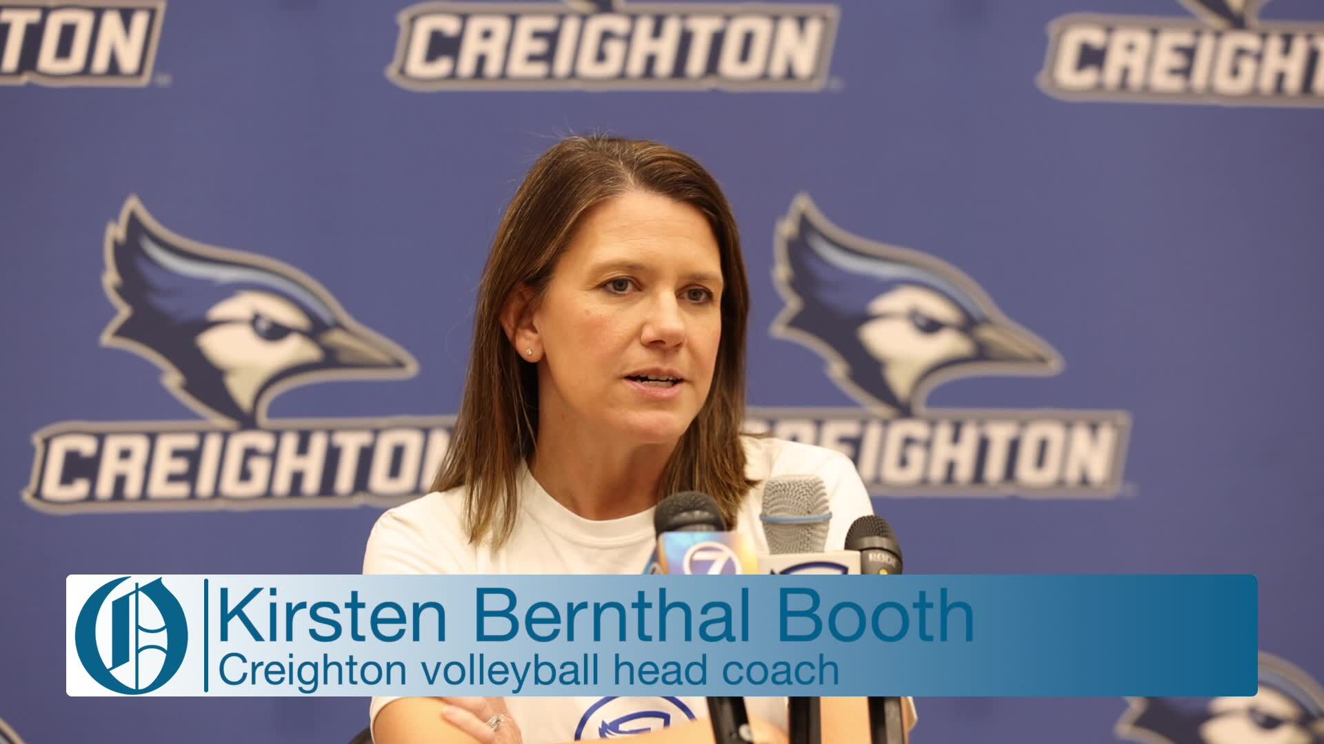 Creighton s Kirsten Bernthal Booth full press conference on Oct. 25 2023