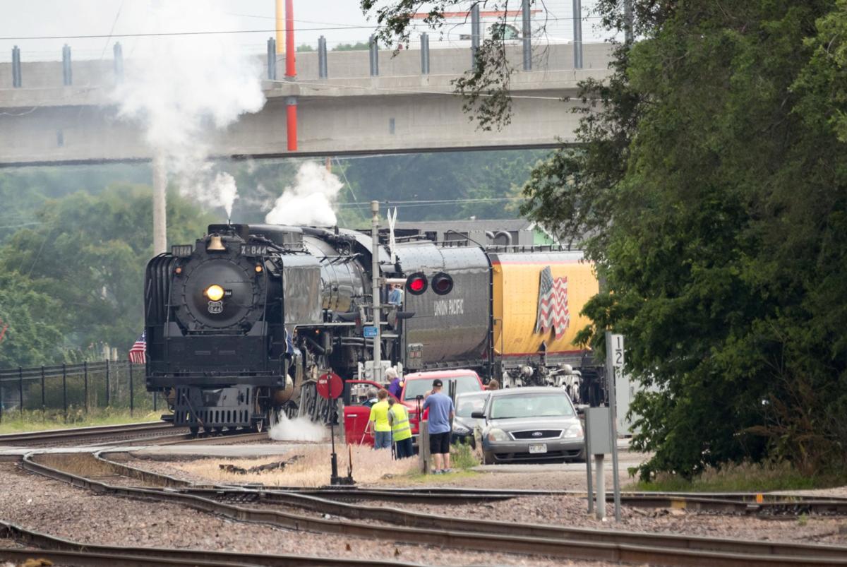 Union Pacific S Living Legend No 844 Locomotive Rolls Into Area