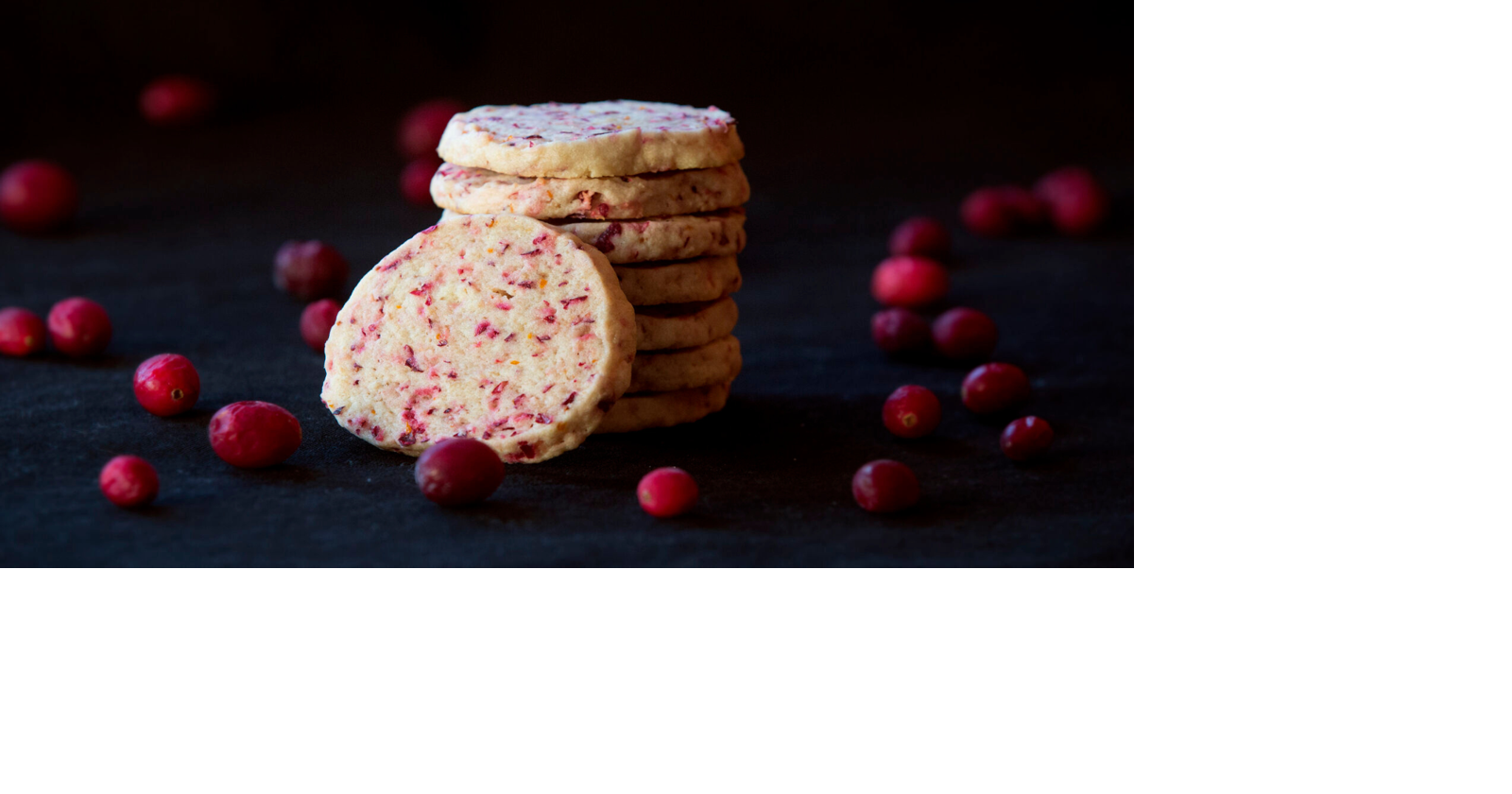 12 Tage Feiertagsbacken: Saure Preiselbeeren verleihen Shortbread-Keksen ...