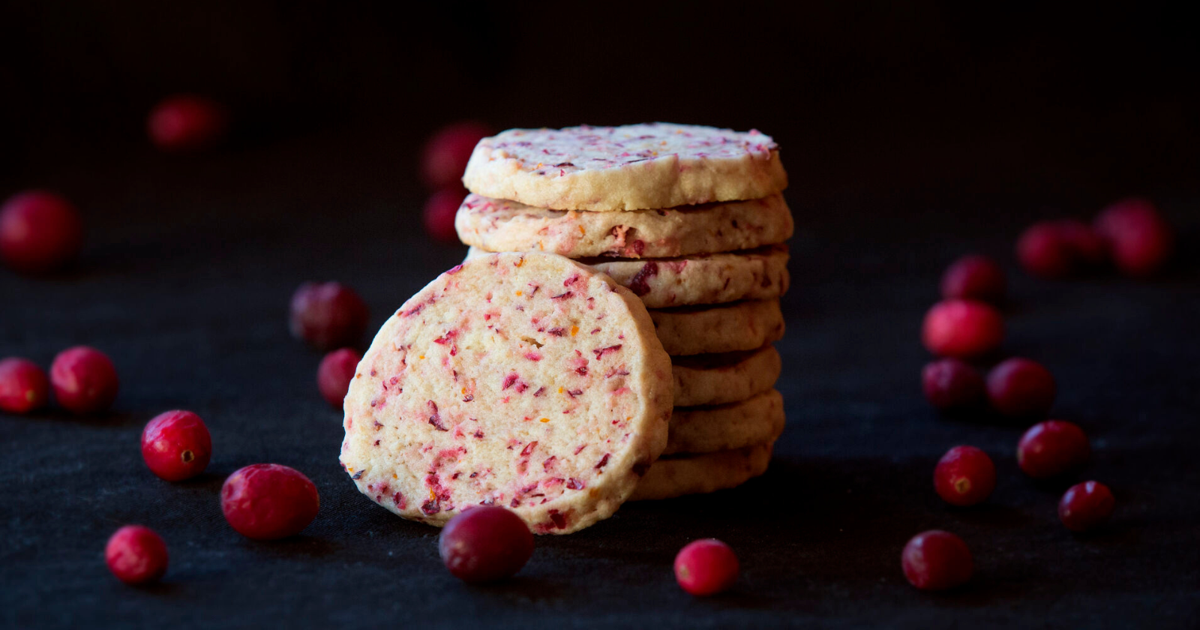 12 Tage Feiertagsbacken: Saure Preiselbeeren verleihen Shortbread-Keksen ...