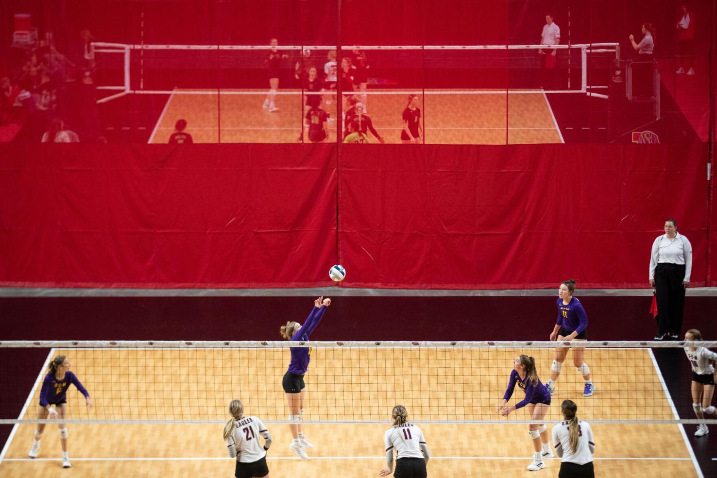 Results Nebraska high school state volleyball tournament, Day 2