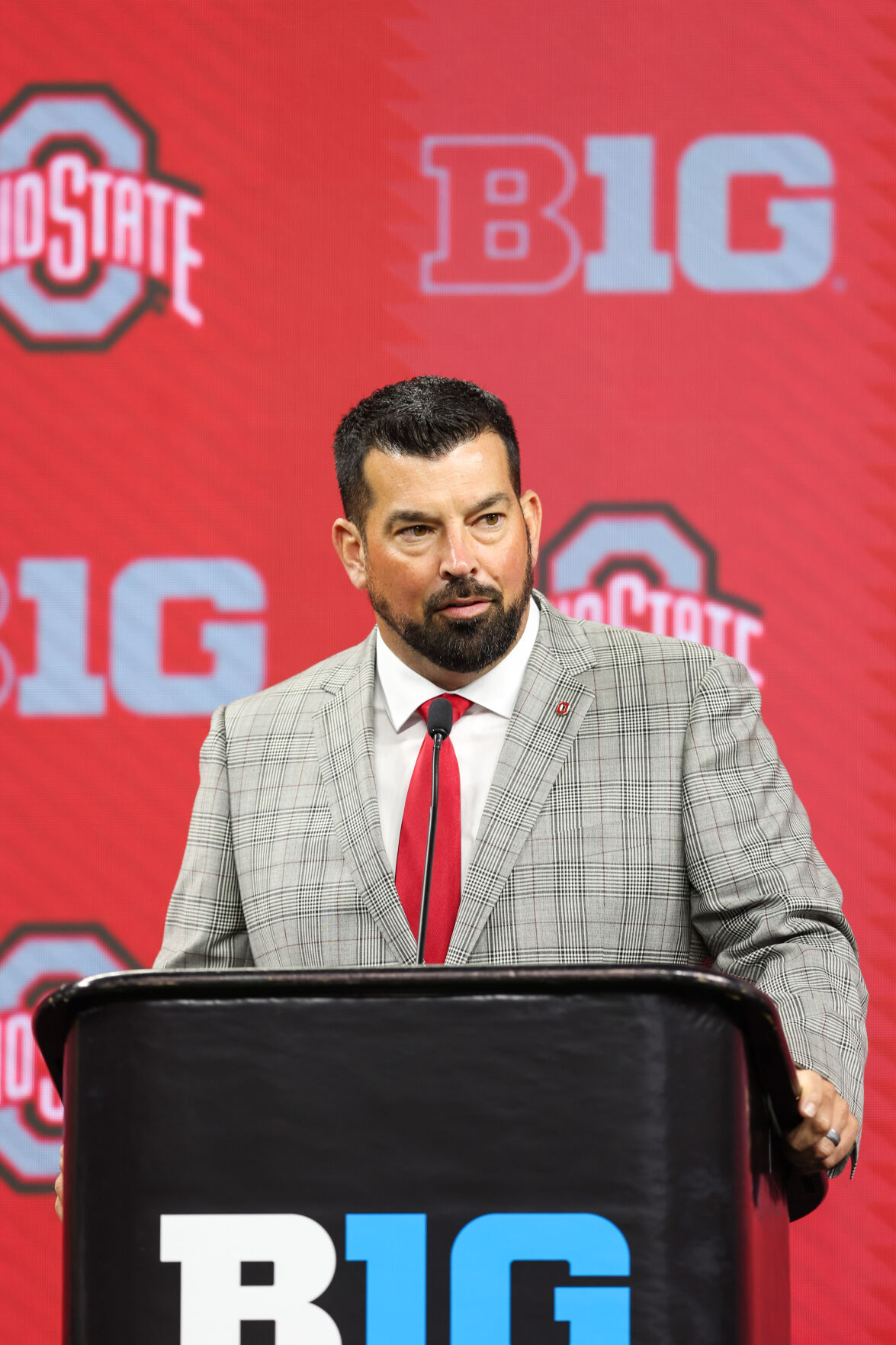 INDIANAPOLIS, IN - JULY 26: CBS College Football analyst Gary Danielson  during the Big Ten Conference Media Days on July 26, 2023 at Lucas Oil  Stadium in Indianapolis, IN (Photo by James