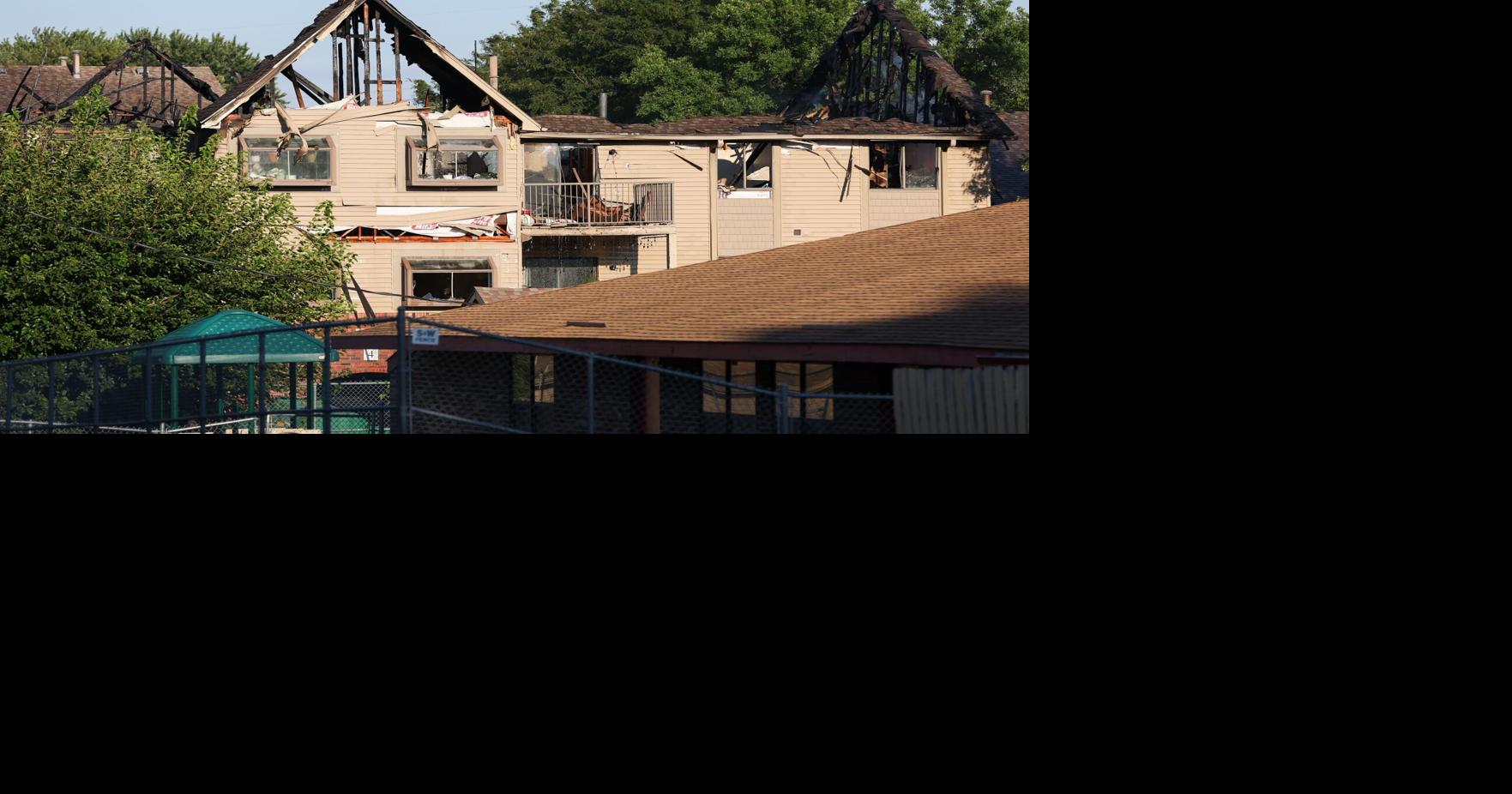 Omaha firefighters respond to three-alarm fire at apartment complex