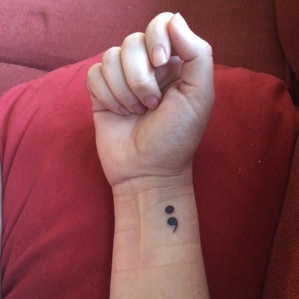 35 Empowering Semicolon Tattoos To Carry On The Hope Of Life