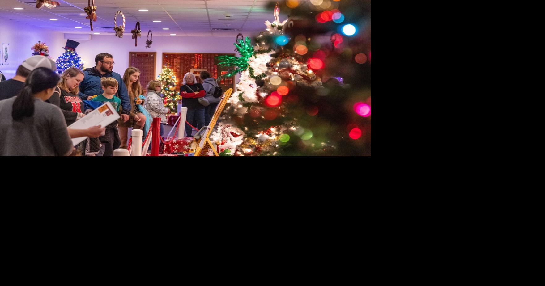 Omaha fundraiser features raffles for elaborate Christmas tree packages