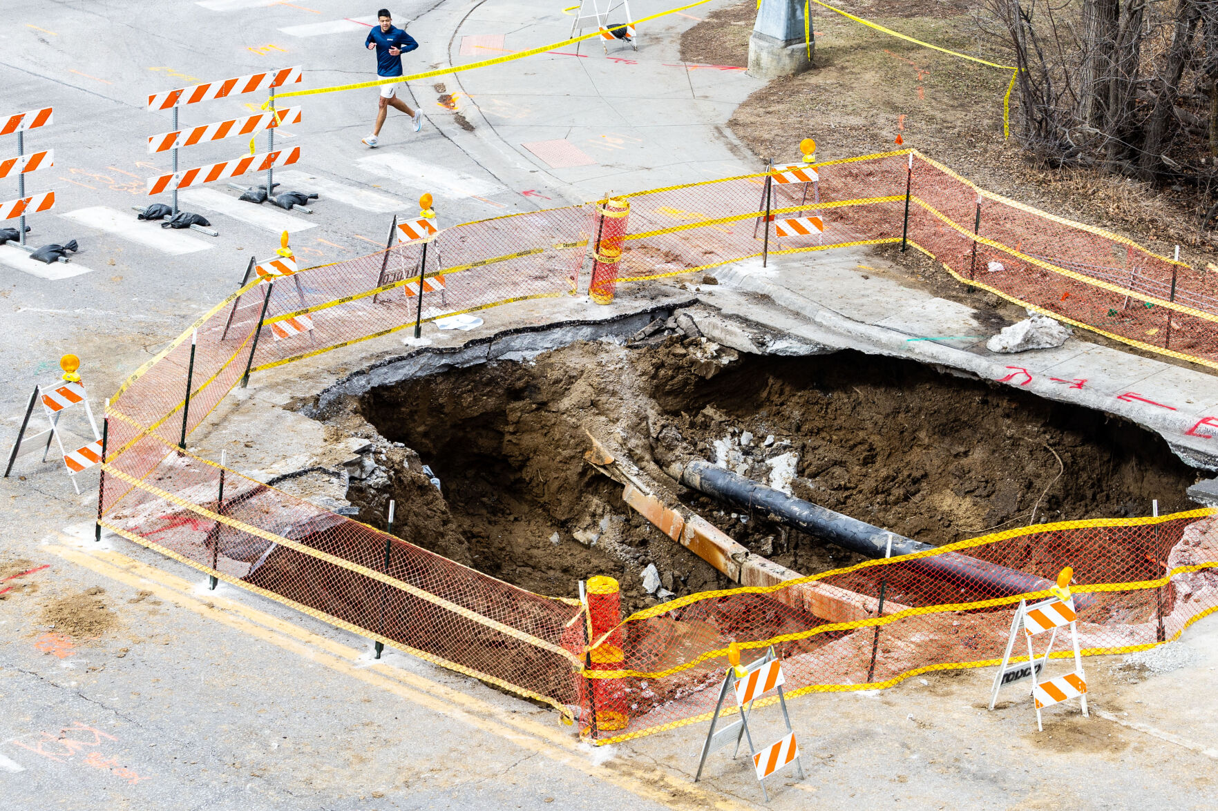 Midtown Omaha street where sinkhole formed reopened