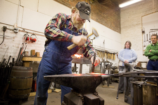 For Omaha's blacksmiths, monthly gathering a chance to practice an old skill