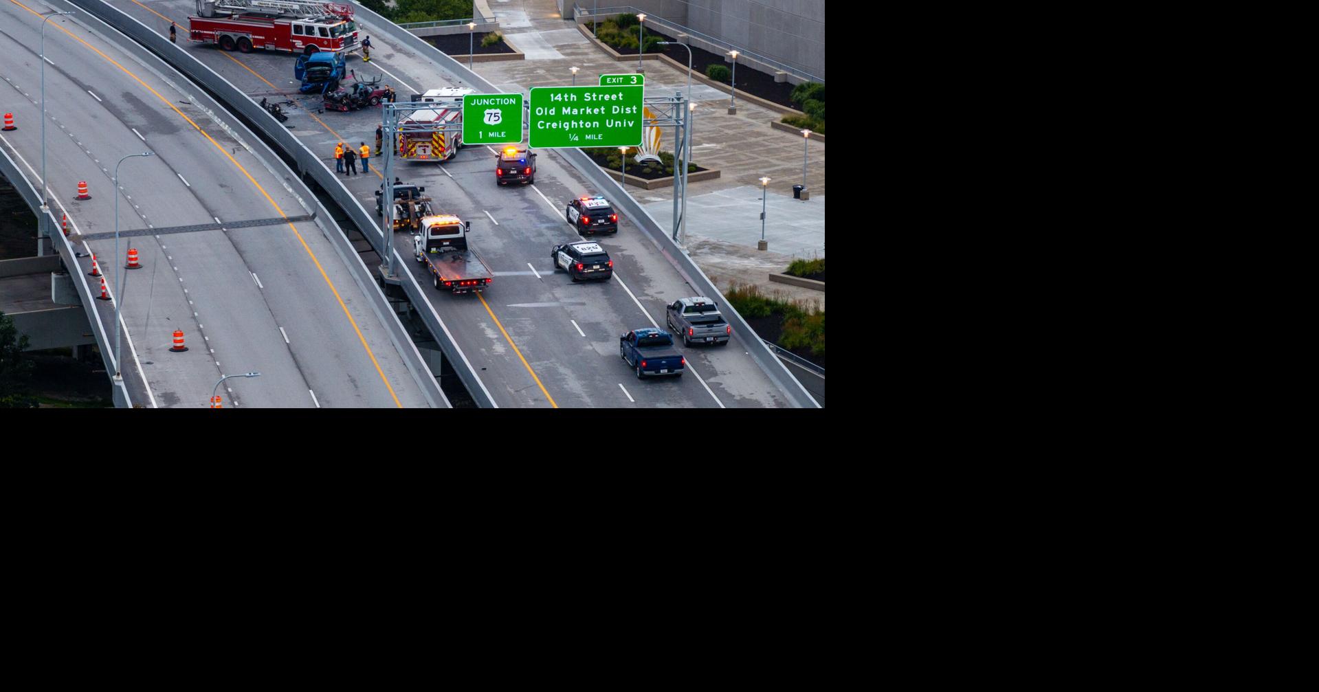 2 Menschen sterben bei Unfall auf der I-480 nahe der Innenstadt von Omaha