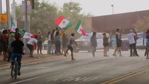 Protesters gather in Austin, Texas, after ICE agent shoots man