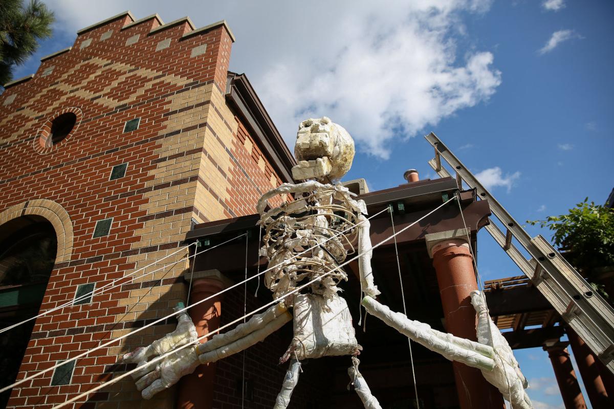 Grace After Brief Hiatus Giant Dancing Skeleton Is Back From The