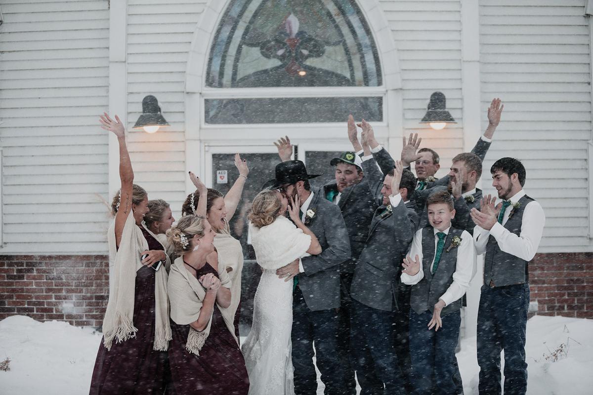 A Blizzard Ruined The Wedding Reception Then The Fire Department