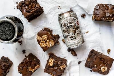 Stout and chocolate chunk brownies: You read that right. We're making beer brownies!