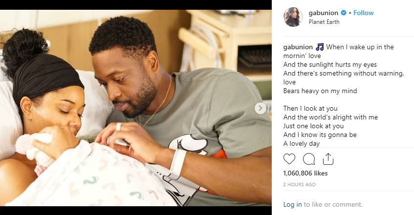 Omaha native and actress Gabrielle Union is a mom