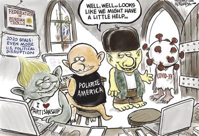 Jeff Koterba's latest cartoon: Trolls' new friend
