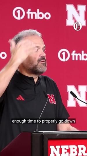 Nebraska's Matt Rhule on timeout usage against Oregon