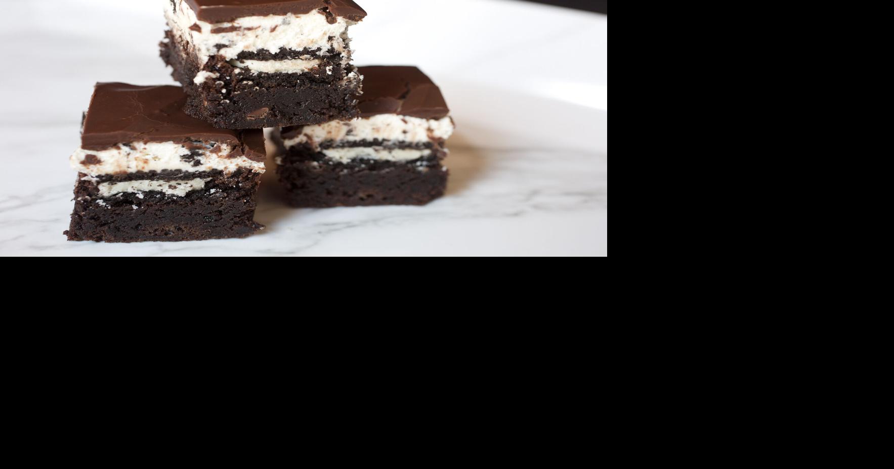 Cookies and cream brownies a confectionary delight
