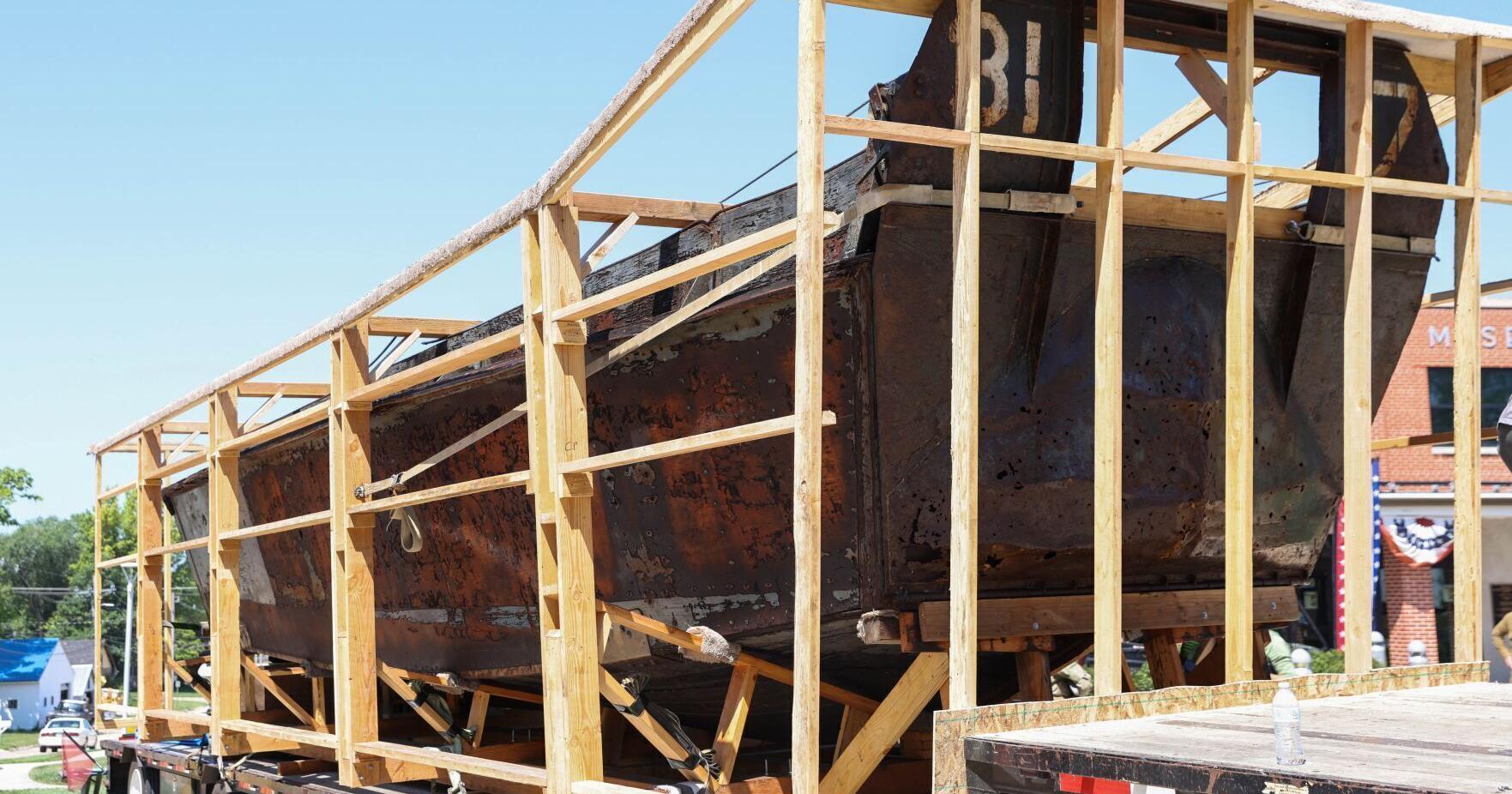 WWII Higgins boat salvaged from California lake unveiled at Nebraska Guard Museum - Vimarsana News