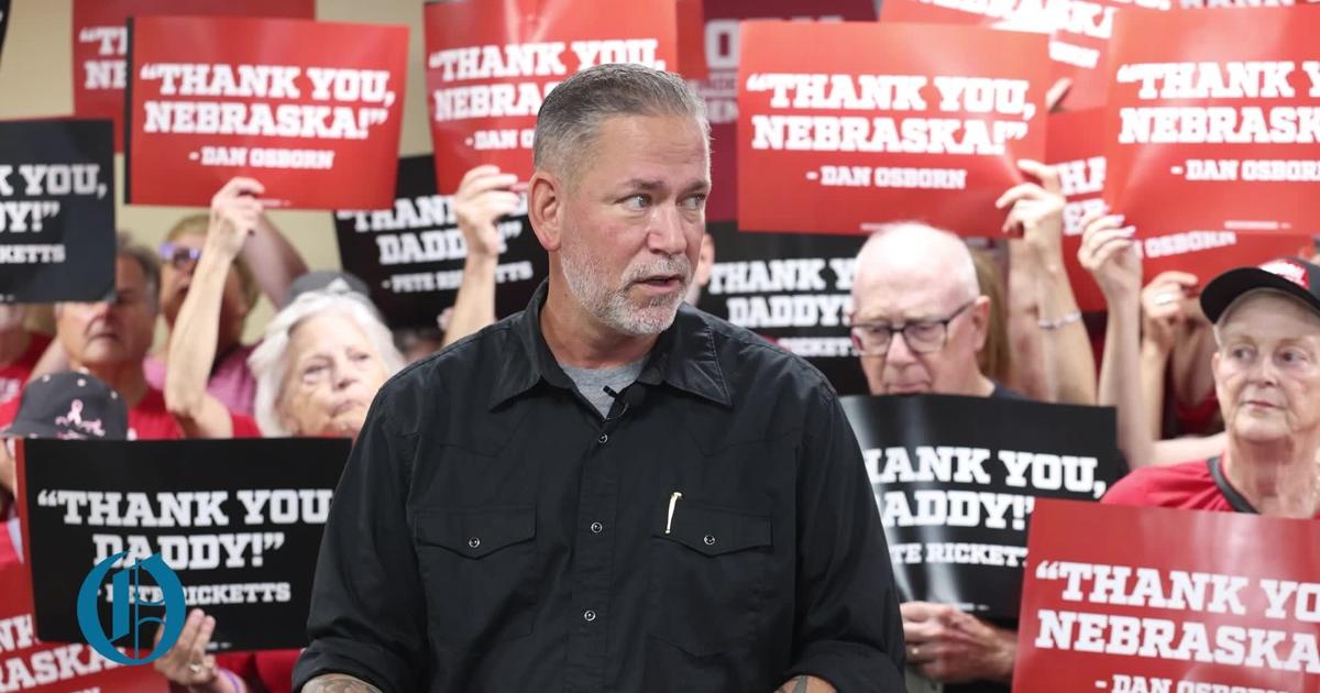 Dan Osborn holds press conference over Nebraska U.S. Senate race FEC report