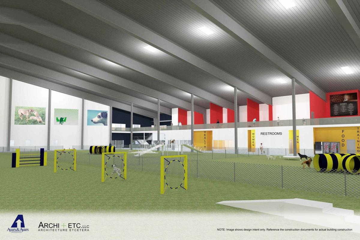 16 million private indoor dog park, perhaps the world's largest, being