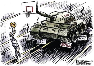 Jeff Koterba’s latest cartoon: Jumping through China’s hoops
