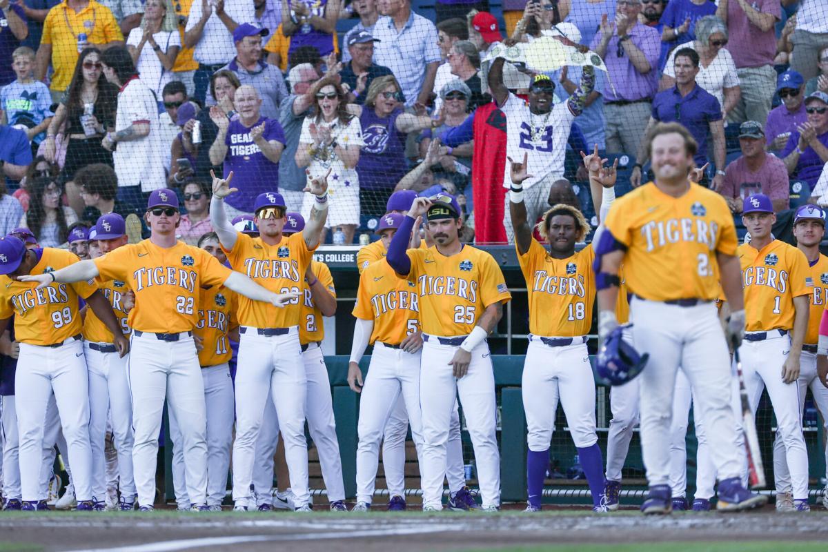 Floyd fans 17 and Beloso's HR in 11th gives LSU a 4-3 win over Florida in Game  1 of the CWS finals