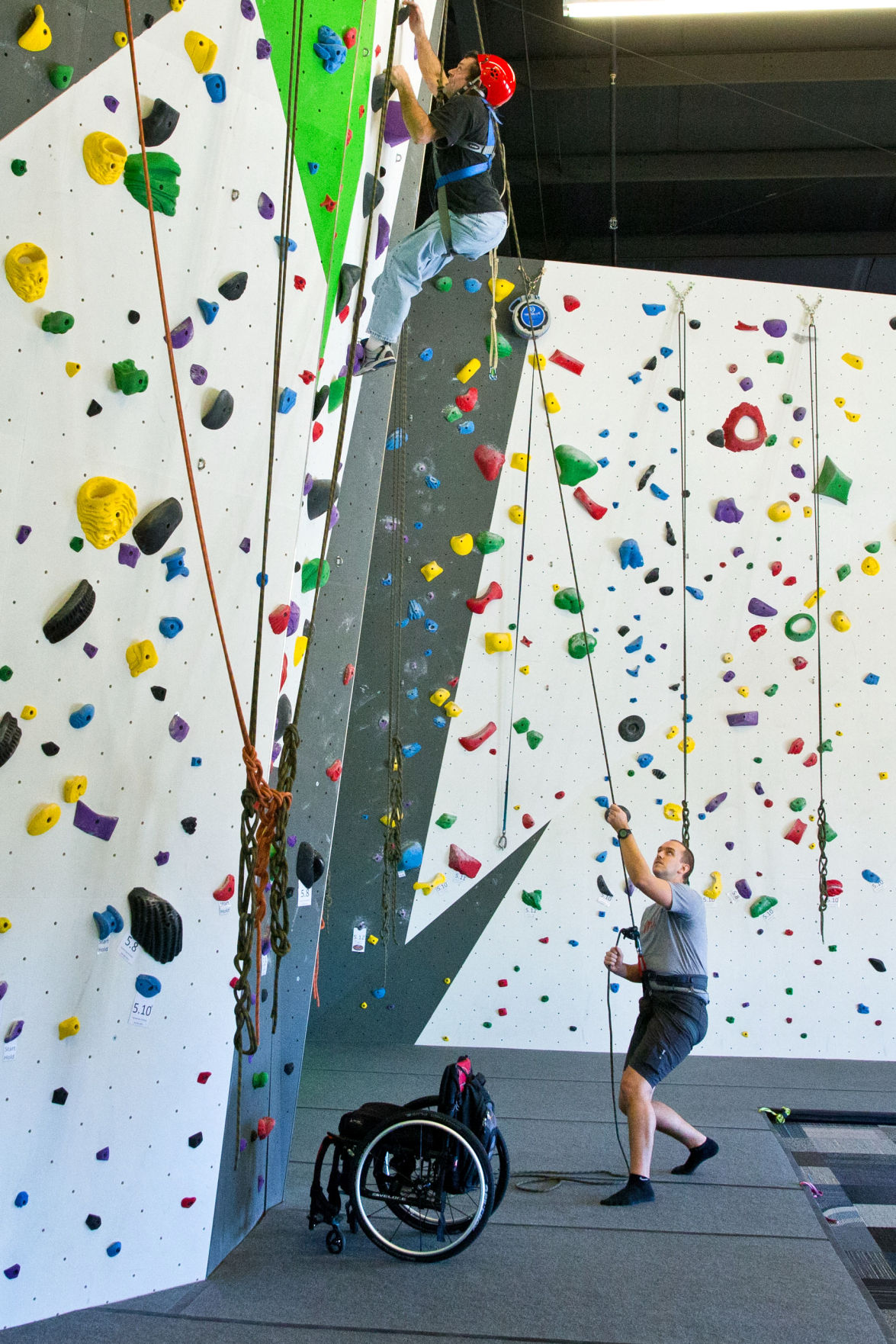 For rehab patients traumatic injuries, indoor rock climbing shatters a ceiling