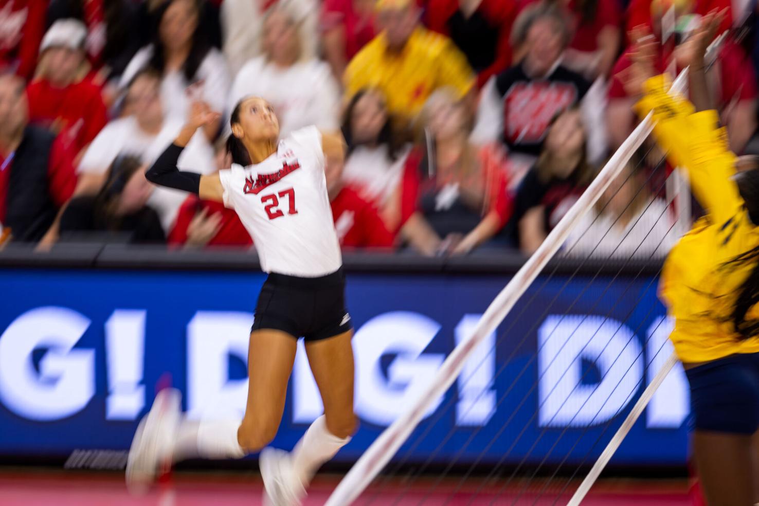 Photos Nebraska volleyball hosts Michigan