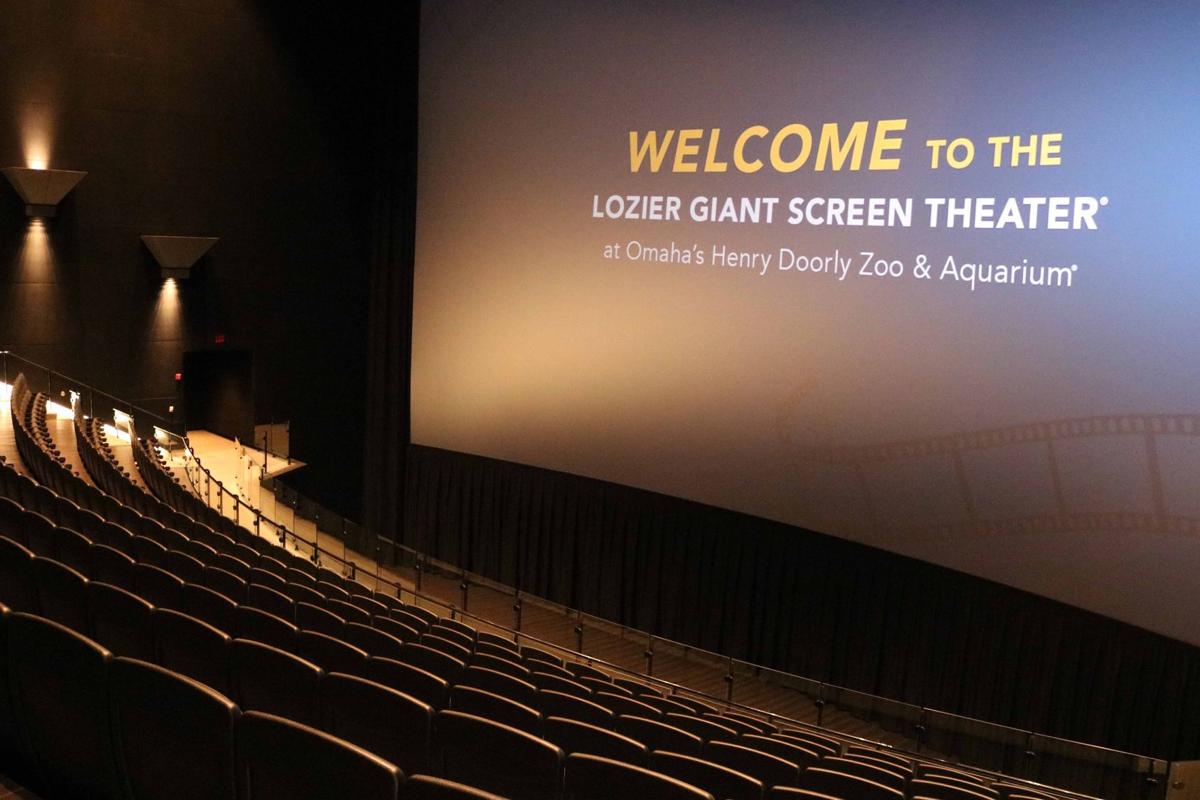 The zoo's new giant screen theater is complete after a 1.2 million