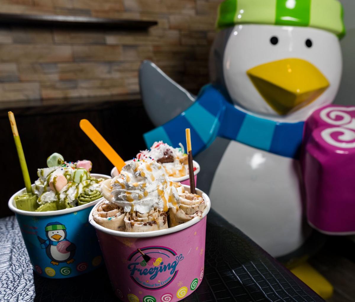 Review At Freezing, rolled ice cream is more fun to watch than it is