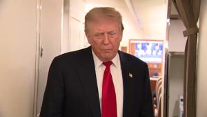 RAW: PRES TRUMP AF1 GAGGLE-IRAN HAVING 'GOOD TALKS'