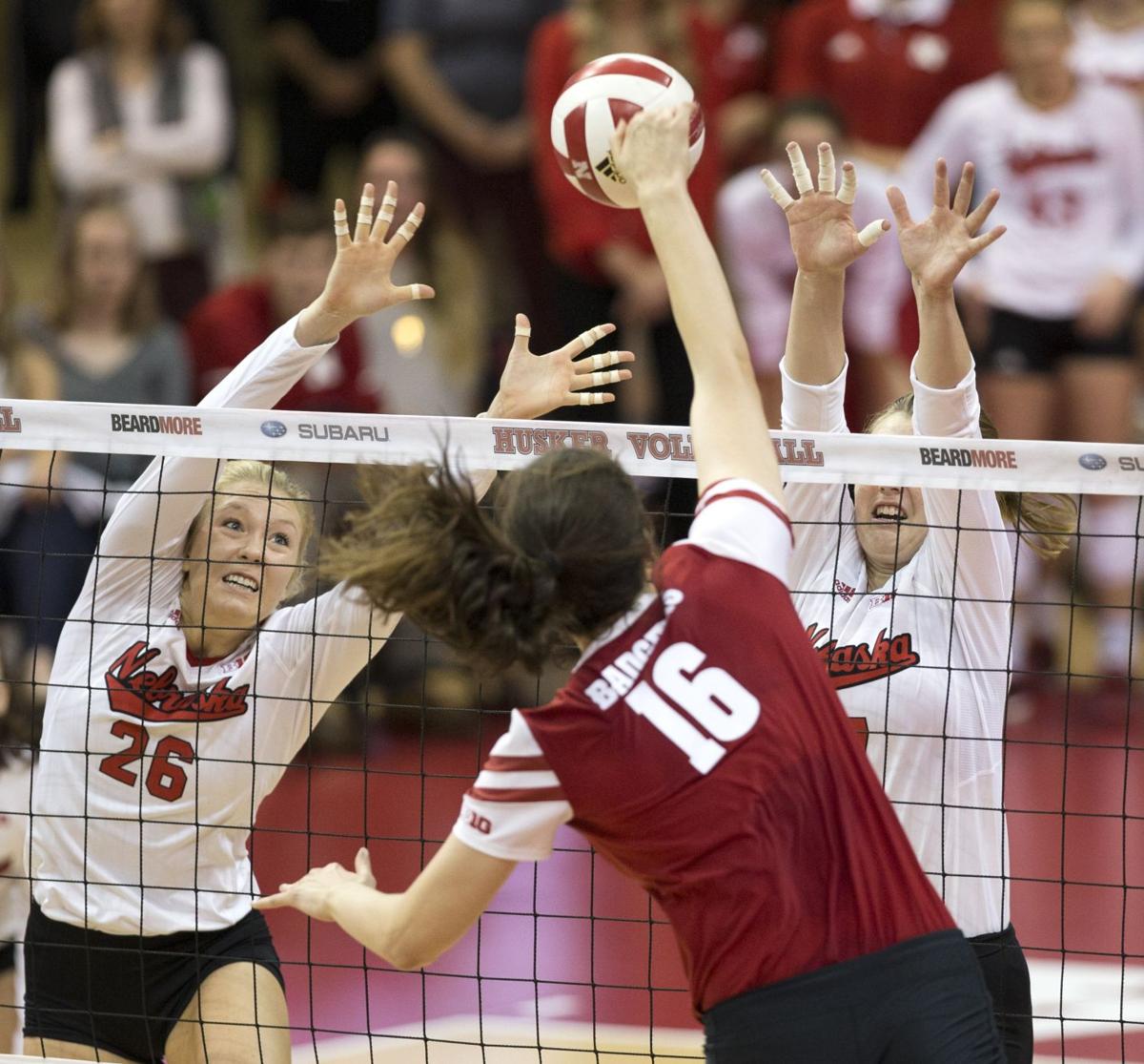 Rally helps Nebraska volleyball topple another power, as Huskers