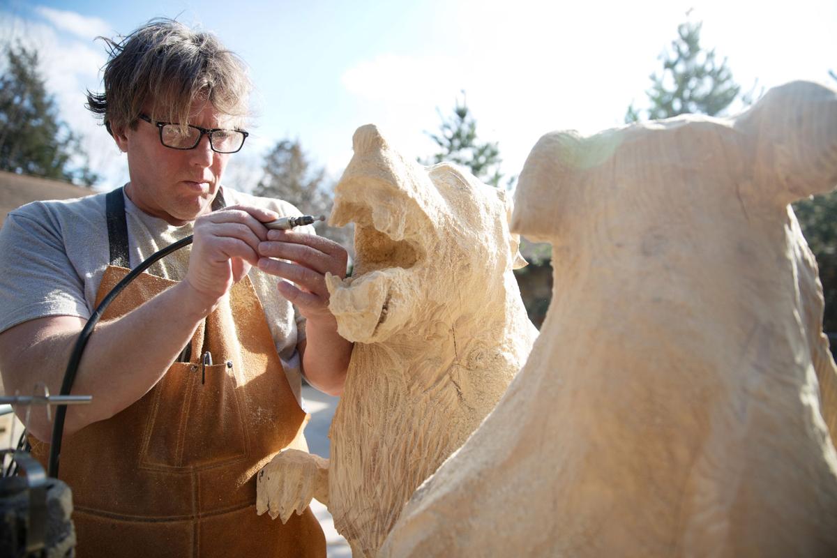 Elkhorn businessman uses sculpting hobby to carve out some quiet time