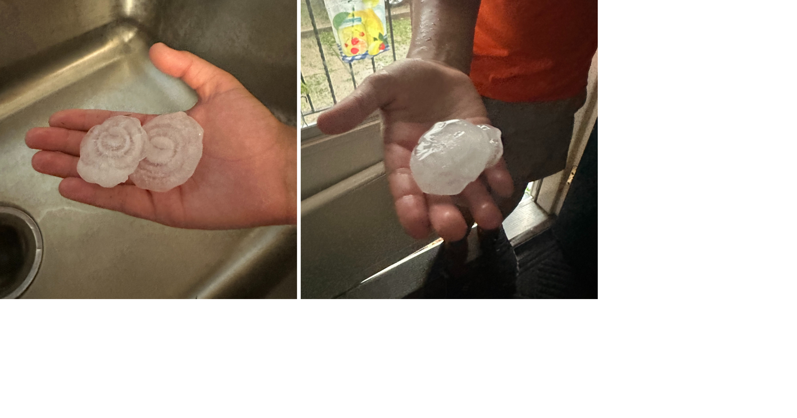 McCook, Nebraska, bekommt drei Stunden lang „baseballgroßen Hagel“ und ...